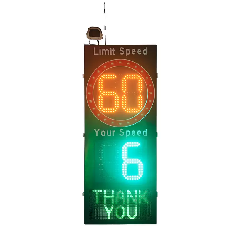 speed limit sign with flashing lights speed limit sign with flashing lights