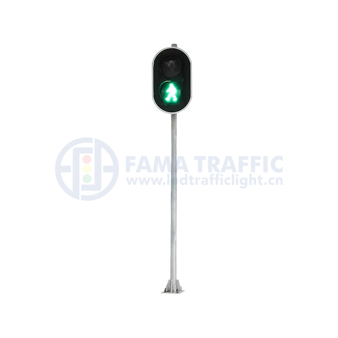 3M pedestrian traffic light pole
