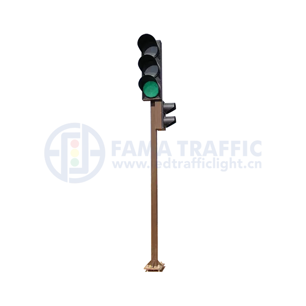 5m standing pole can combine traffic sign and signal light