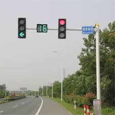 F-Shape Traffic Light Pole