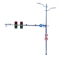 integrated traffic poles