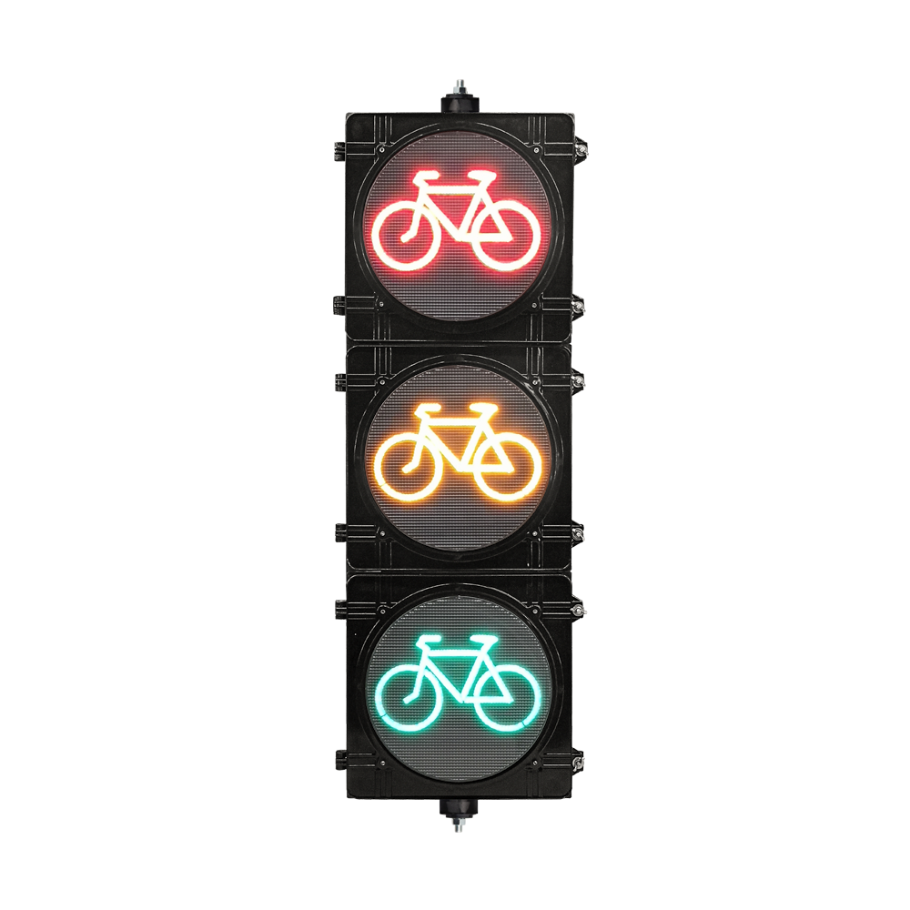 300mm High Flux RYG Bicycle LED Traffic Light