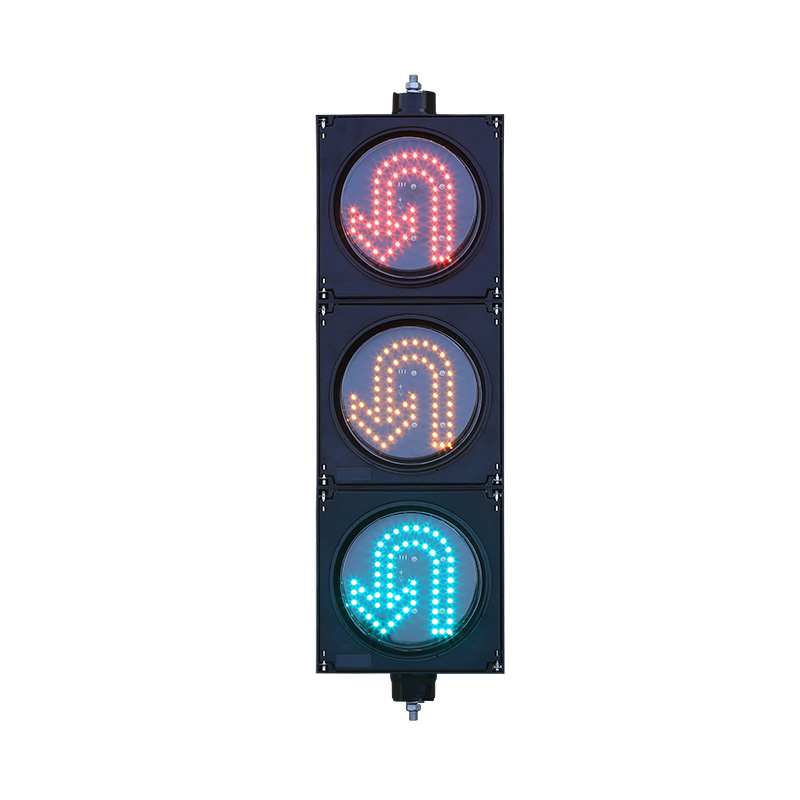 Low Power Red/Yellow/Green U Turn Traffic Light