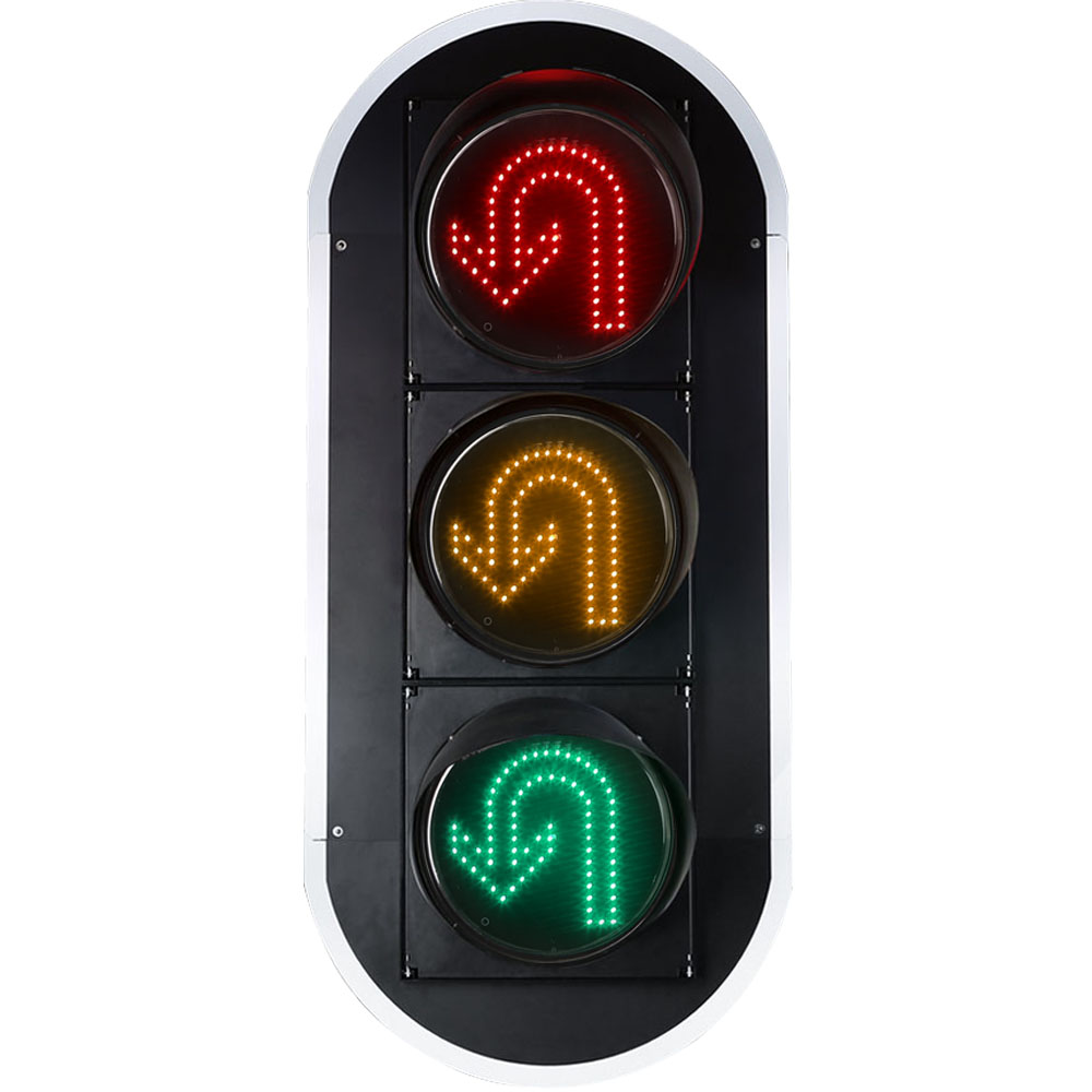 Low Power Red/Yellow/Green U Turn Traffic Light