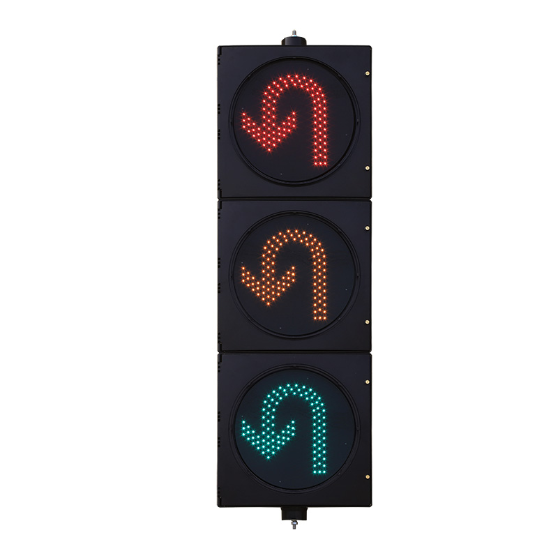 Low Power Red/Yellow/Green U Turn Traffic Light