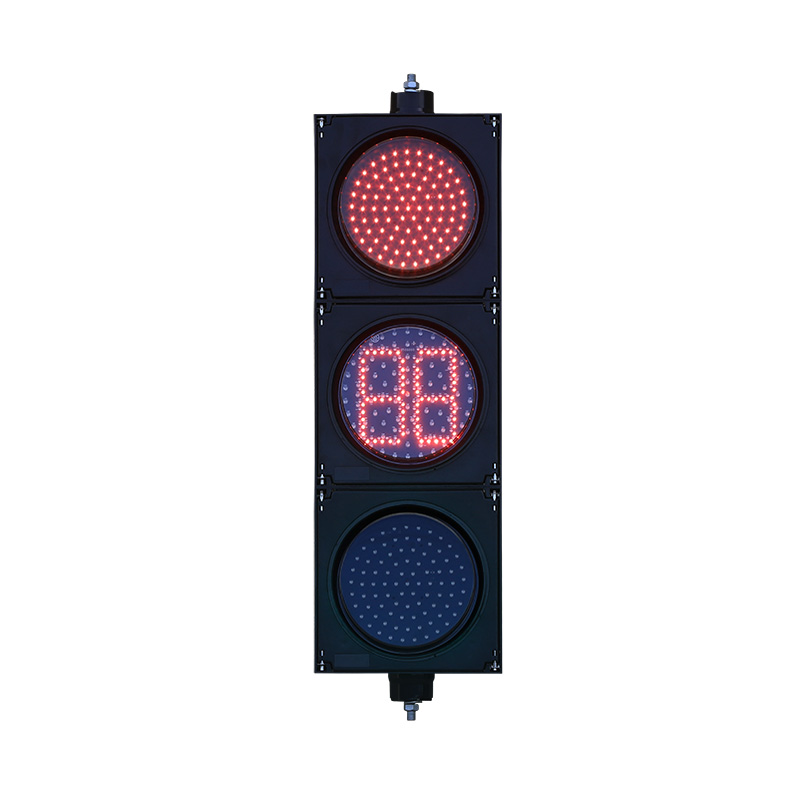 Low Power Red/Yellow/Green Full Ball Traffic Light with Countdown Timer