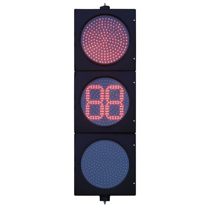 Low Power Red/Yellow/Green Full Ball Traffic Light with Countdown Timer