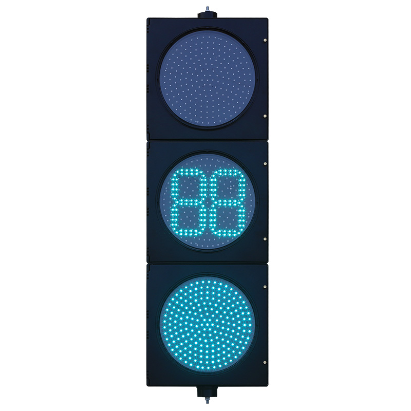 Low Power Red/Yellow/Green Full Ball Traffic Light with Countdown Timer