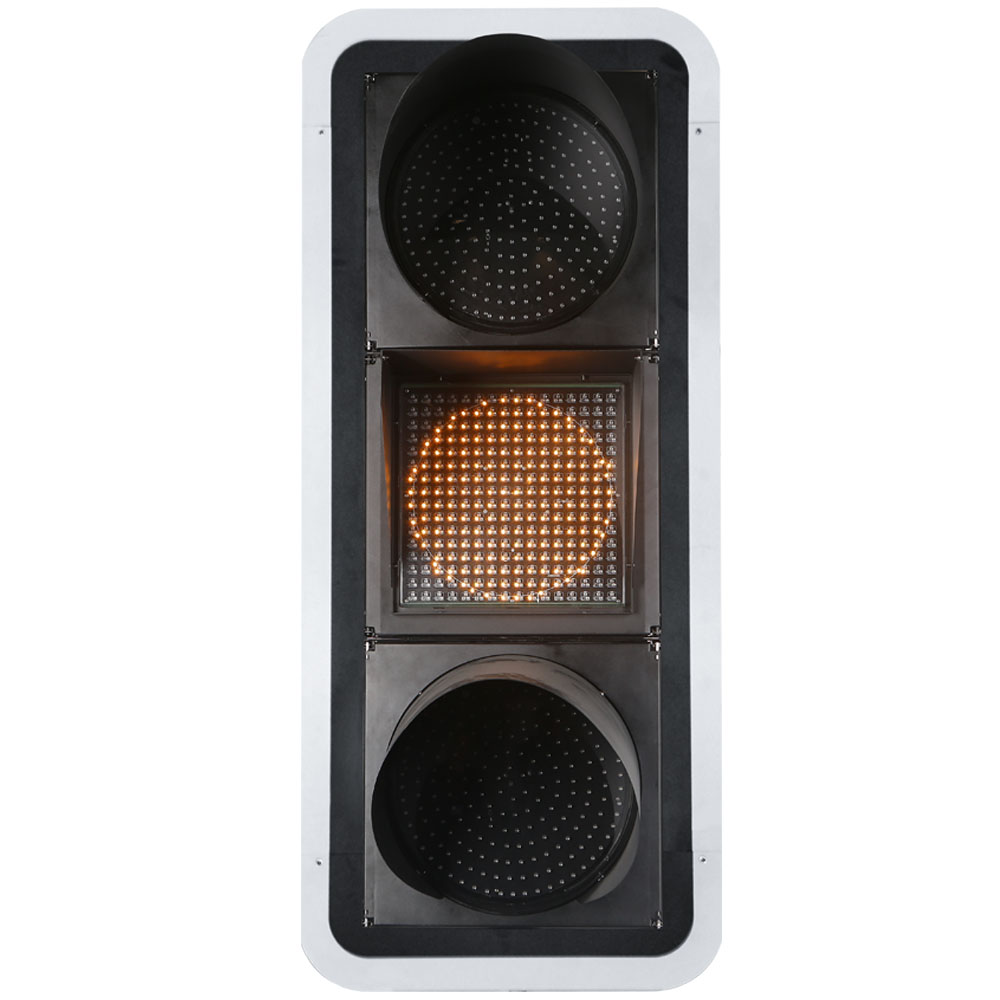 Low Power Red/Yellow/Green Full Ball Traffic Light with Dot Matrix Countdown