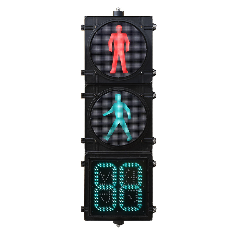 High Flux Pedestrian Traffic Light with Countdown Timer