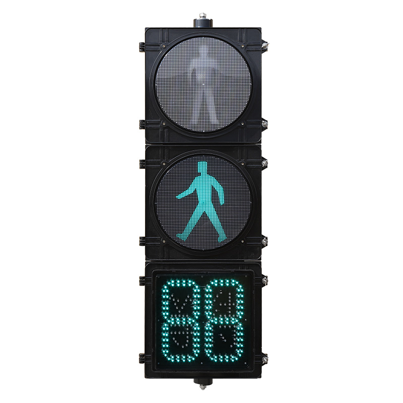 High Flux Pedestrian Traffic Light with Countdown Timer