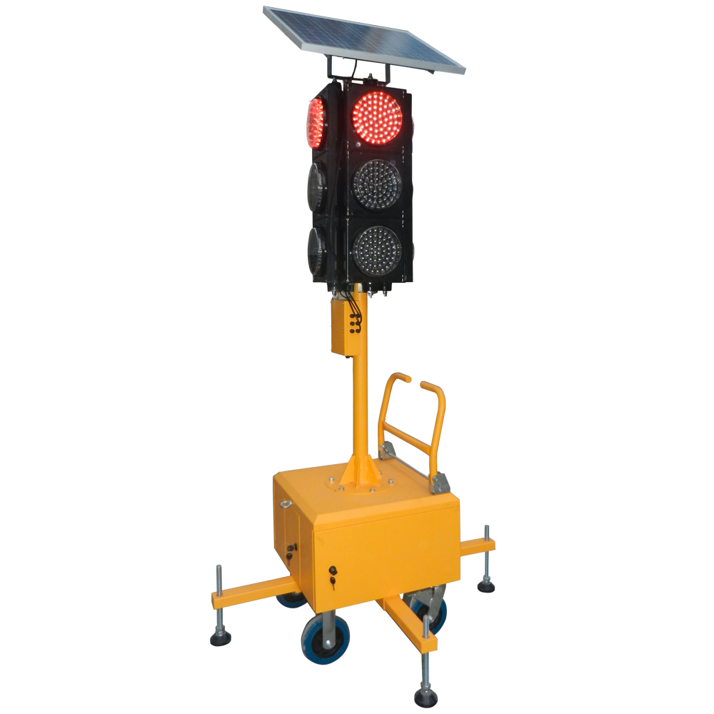Solar-Powered Mobile Integrated Traffic Light