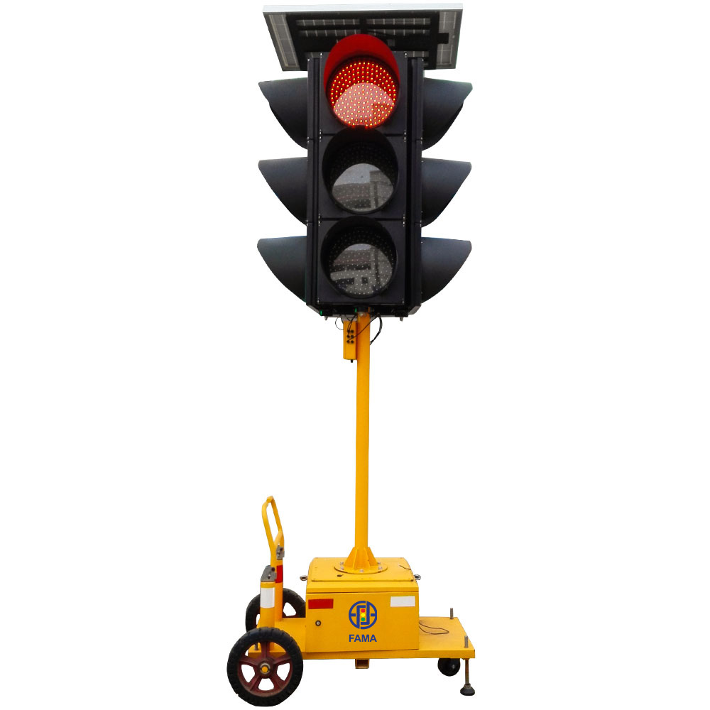 Solar-Powered Mobile Integrated Traffic Light