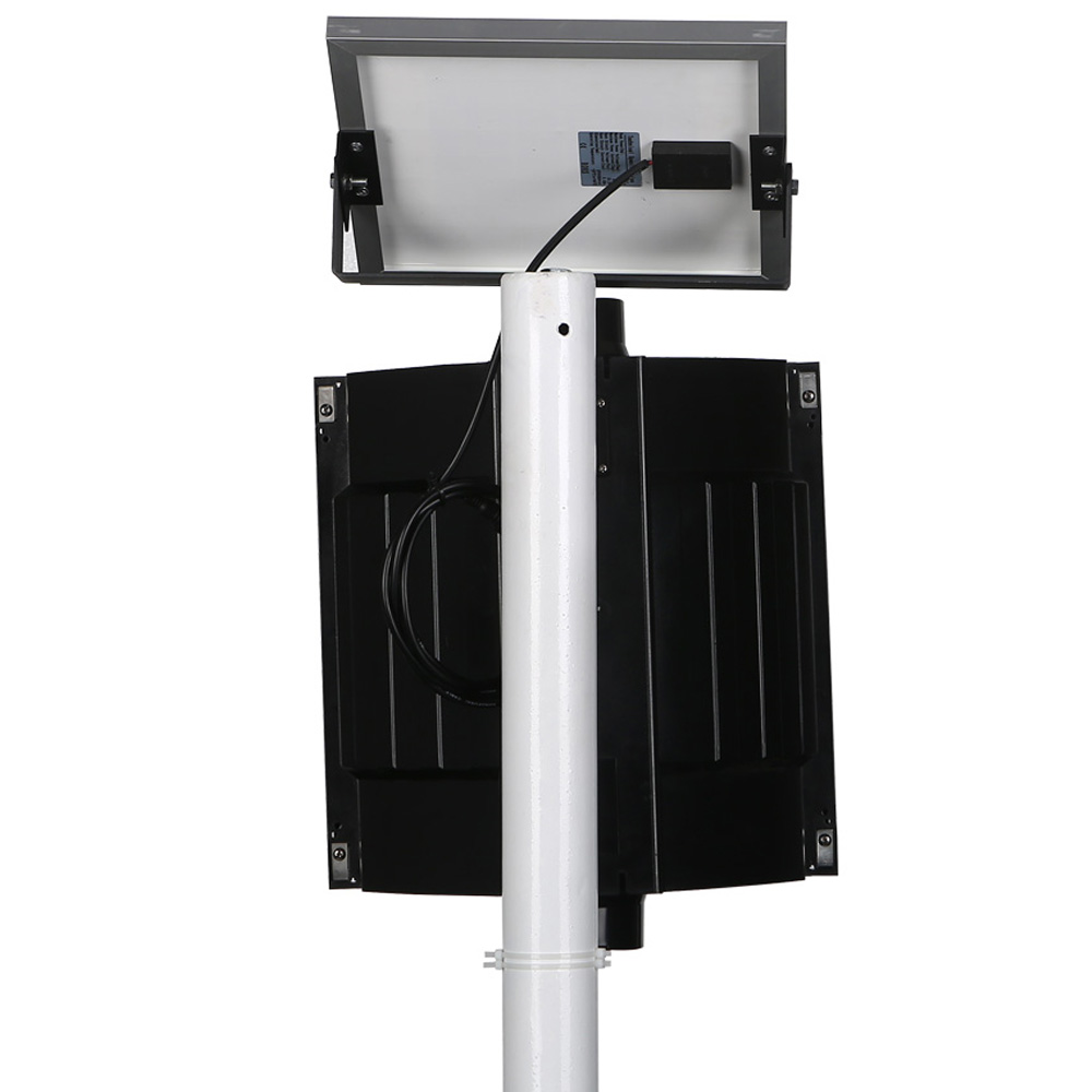 Solar-Powered Yellow Flashing Light