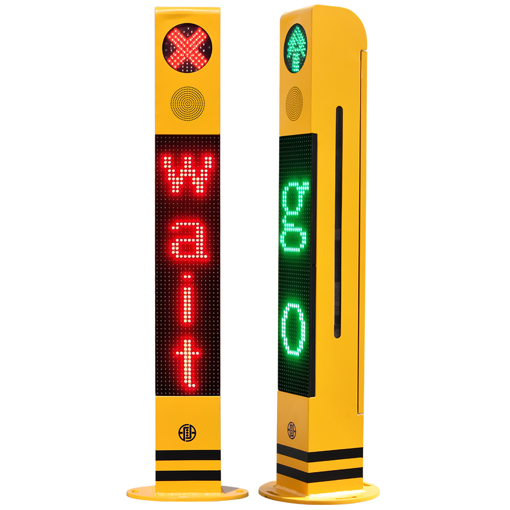 Pedestrian Light Pole with Modular Screen