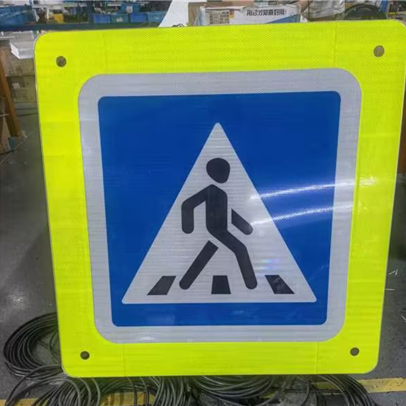 Active Luminous Pedestrian Crossing Signs