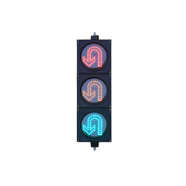 Low Power Red/Yellow/Green U Turn Traffic Light