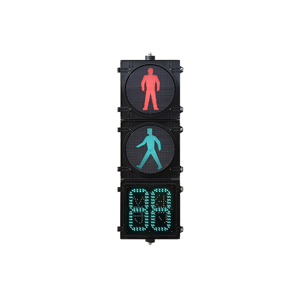 High Flux Pedestrian Traffic Light with Countdown Timer
