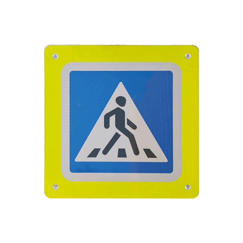 Active Luminous Pedestrian Crossing Signs