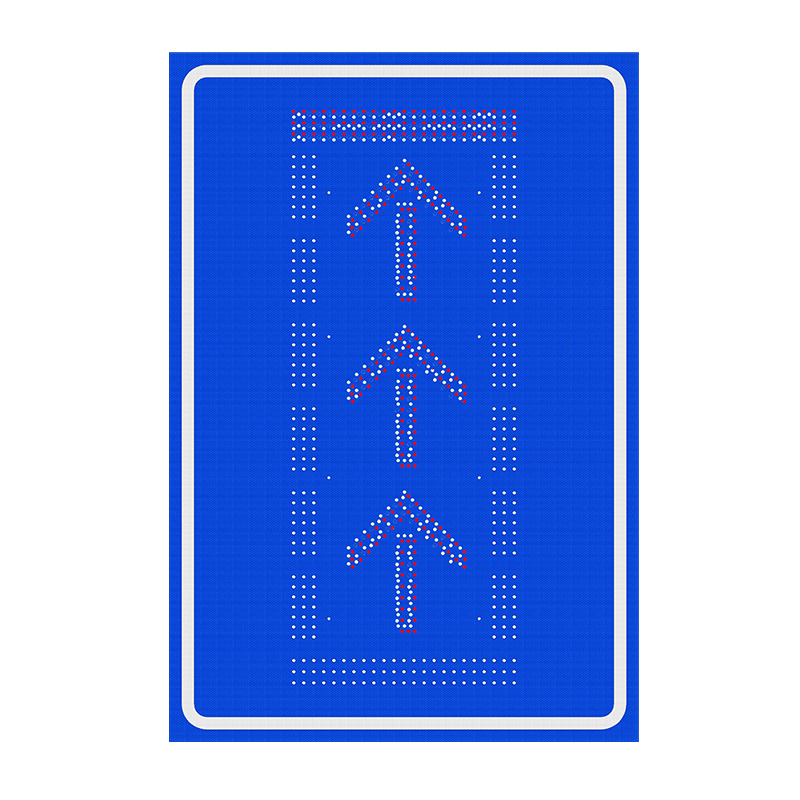 Turn Left Road Sign or Proceed Straight Sign