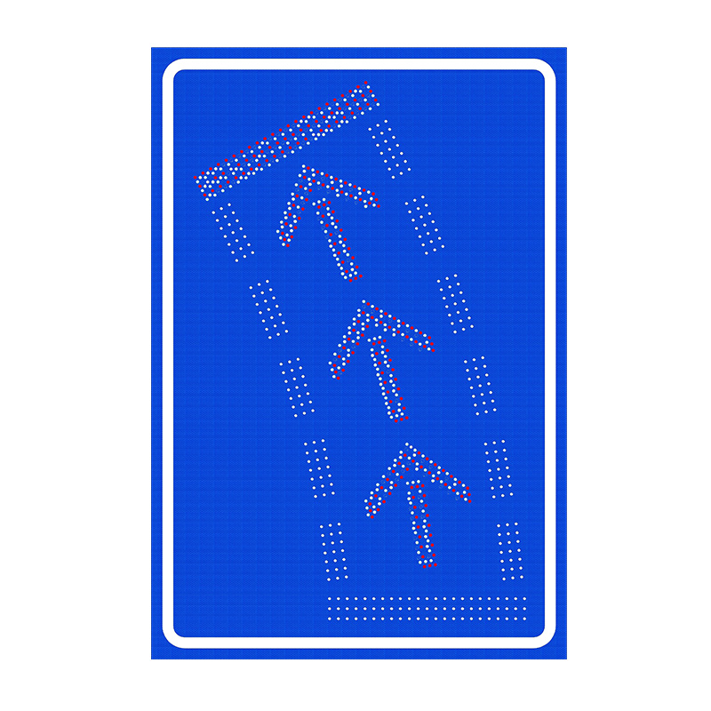 Turn Left Road Sign or Proceed Straight Sign