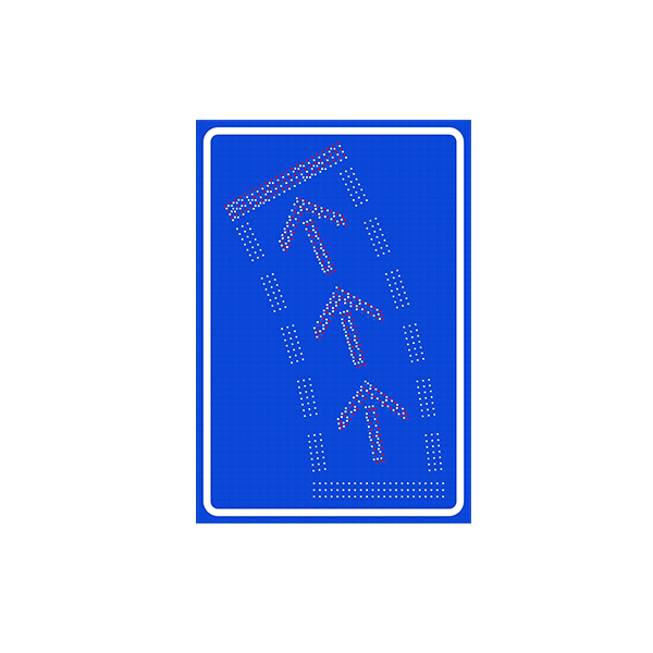Turn Left Road Sign or Proceed Straight Sign