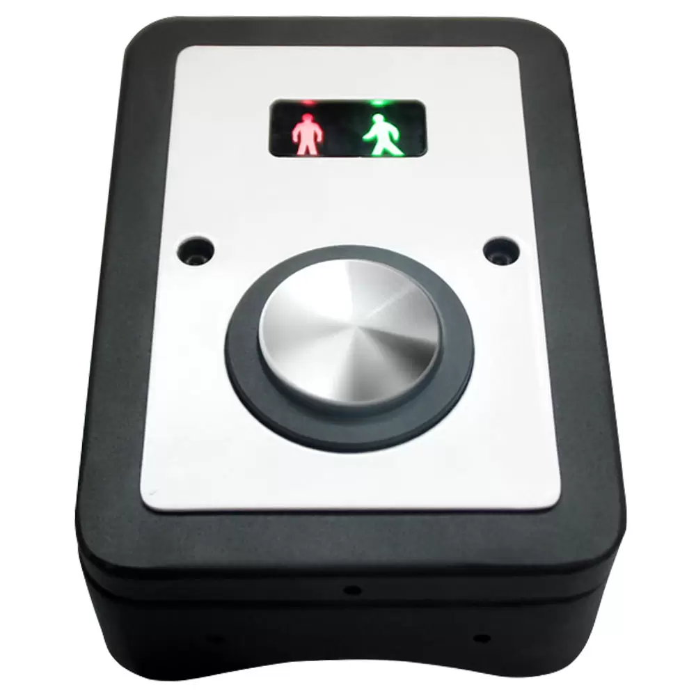 pedestrian crossing push button