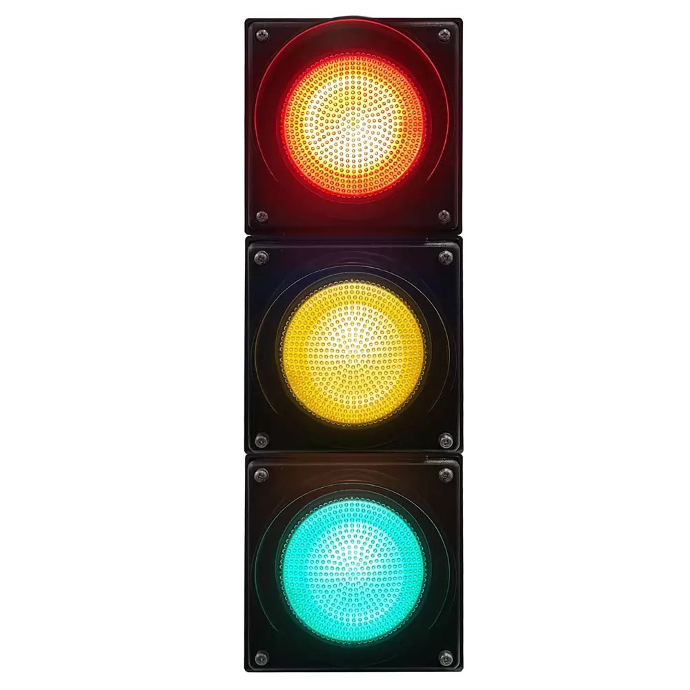 high flux red full ball traffic light