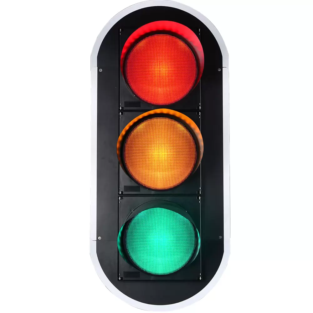 high flux red full ball traffic light