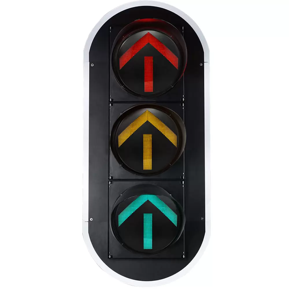 high flux red arrow traffic light